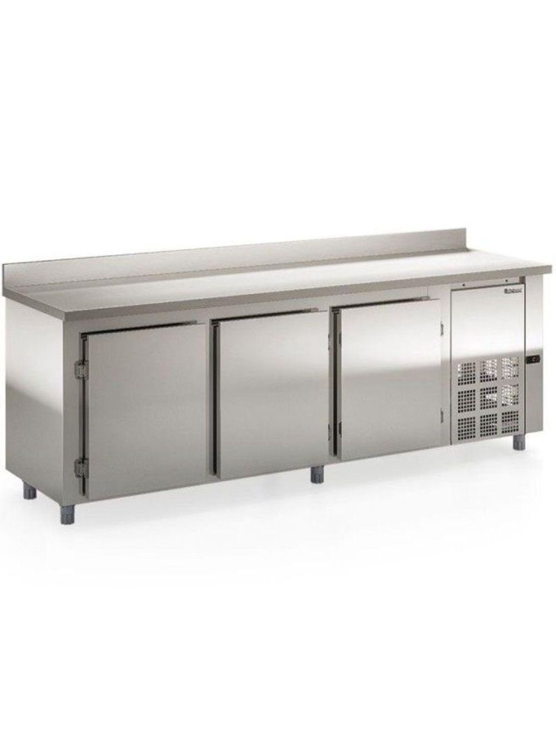 Balcão de Encosto com 3 Portas Gelopar GBFE250 765 Litros Inox 220v