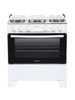 Fogão Atlas 5 Bocas Mônaco Plus Branco Com Mesa Inox Bivolt