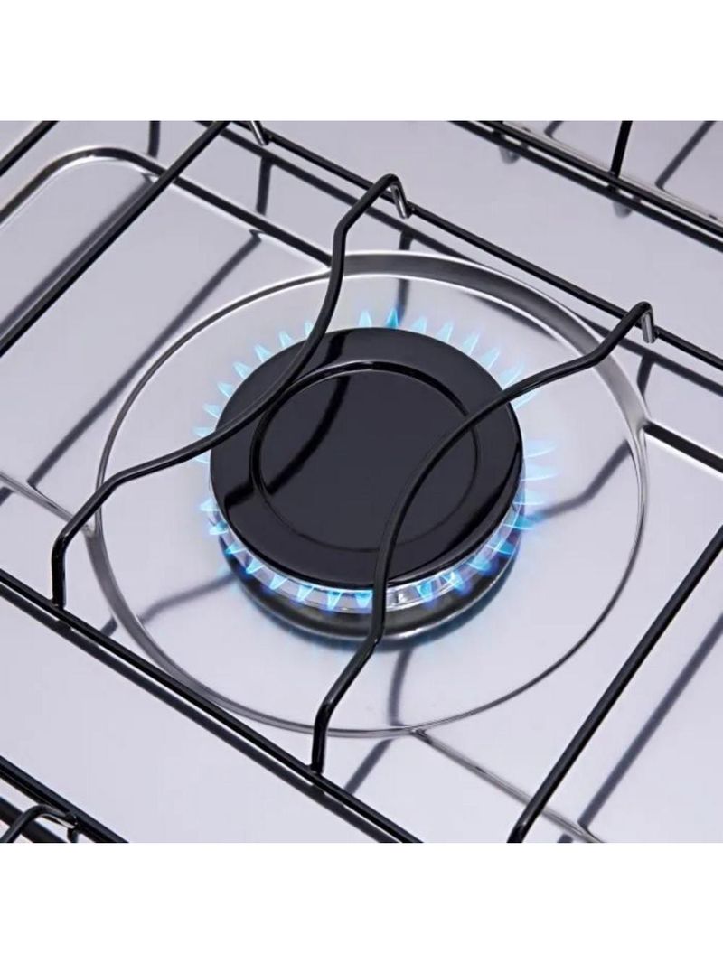 Fogão Atlas 5 Bocas Mônaco Plus Branco Com Mesa Inox Bivolt