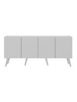 Rack Retrô para TV até 50" com 4 Portas – MP1071 Branco – Multimóveis