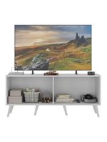 Rack Retrô para TV até 50" com 4 Portas – MP1071 Branco – Multimóveis