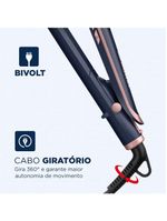 Prancha Alisadora Infrared Mondial Azul Bivolt