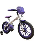 Bicicleta Bike Infantil Aro 16 Ravok Com Rodinhas 3 A 7 Anos Roxo