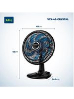 Ventilador Mesa Super Turbo 8 Pás Mondial Vtx-40-crystal