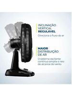 Ventilador Mesa Super Turbo 8 Pás Mondial Vtx-40-crystal