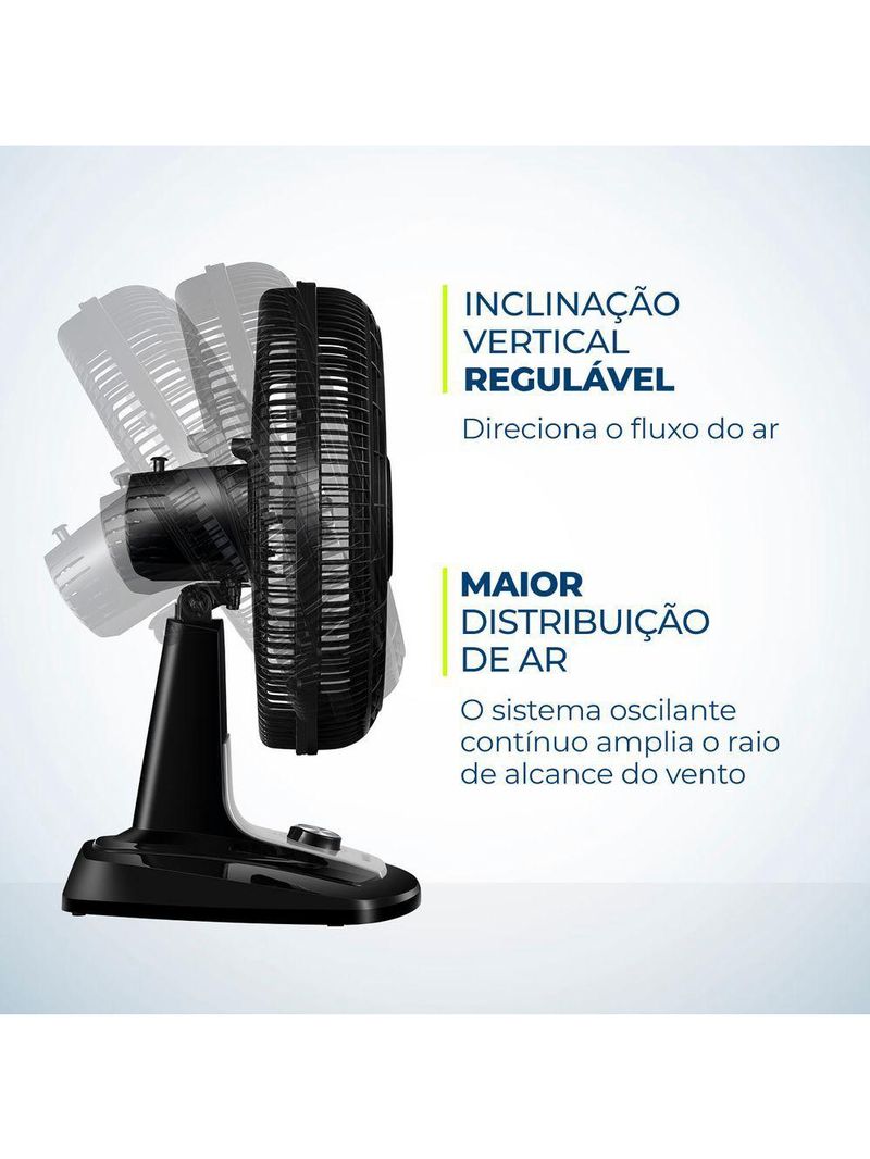 Ventilador Mesa Super Turbo 8 Pás Mondial Vtx-40-crystal