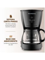 Cafeteira Elétrica Dolce Arome Mondial C-30-18X-FB – 220V