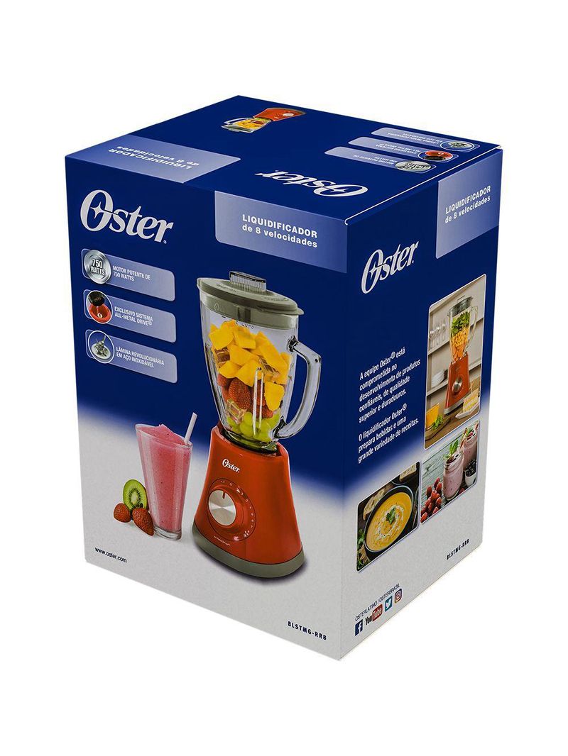 Liquidificador Super Chef Vermelho 127V – Oster