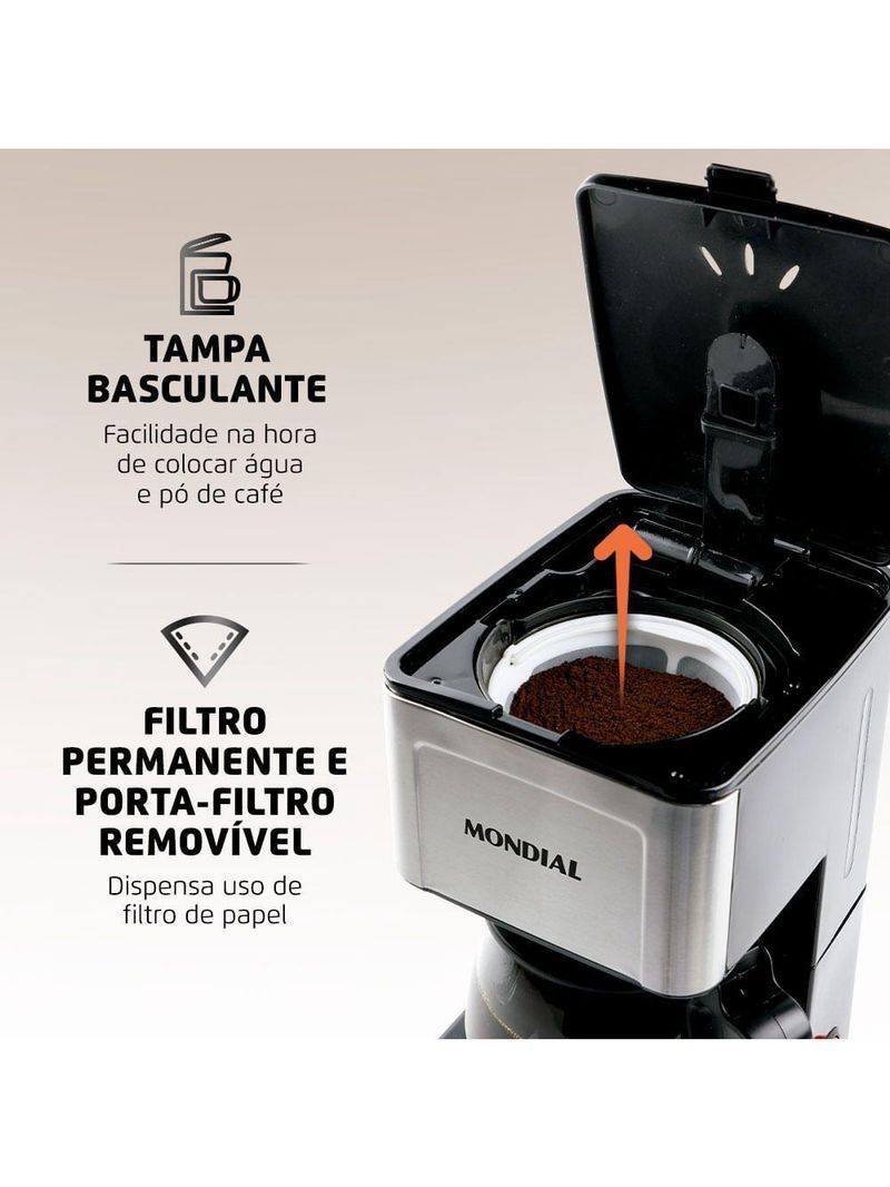 Cafeteira Elétrica Mondial C-44-32x-si Cafeteira C-44-32x-si 220v/60hz