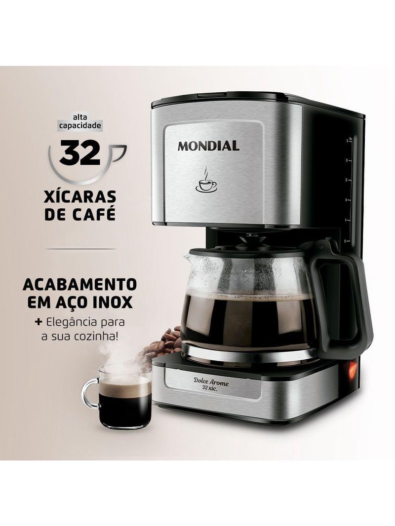 Cafeteira Elétrica Mondial C-44-32x-si Cafeteira C-44-32x-si 220v/60hz