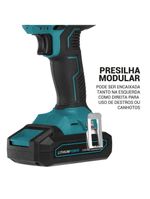Parafusadeira Philco PPF21M Maleta + Fenda e Philips 21V Bateria