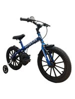 Bicicleta Bike Infantil Aro 16 Ravok Com Rodinhas 3 A 7 Anos Azul