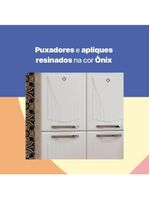 Cozinha de Aço Completa Telasul Star New Branco 3 Vidros Balcão para Pia