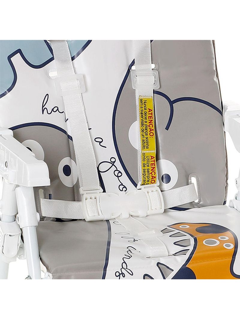 Cadeira de Alimentação Galzerano Portátil para Bebê Alta Nick 5025 até 23kg - Estampa Dino