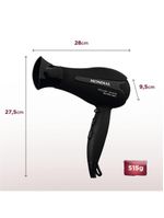 Secador De Cabelos Power Shine Black Sc-13 220v-preto