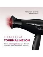 Secador De Cabelos Power Shine Black Sc-13 220v-preto