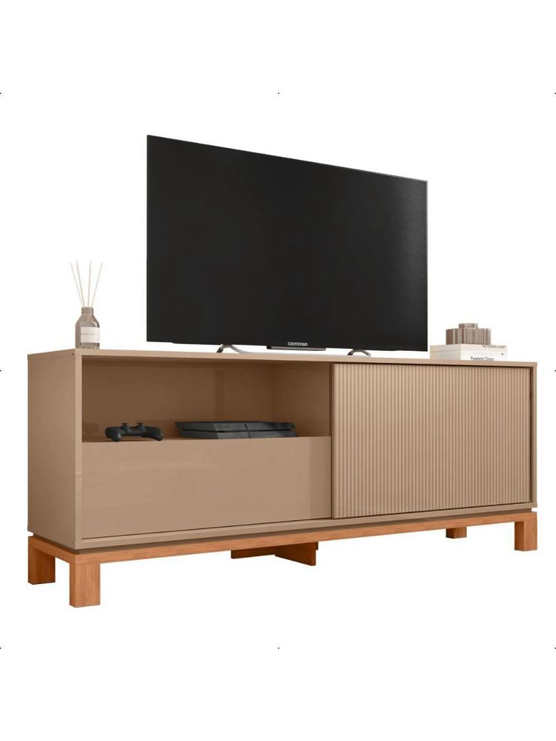 Bancada Rack Para Tv Até 55 Polegadas Jace Marrom Caemmun