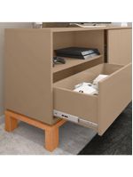 Bancada Rack Para Tv Até 55 Polegadas Jace Marrom Caemmun