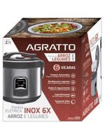 Panela Elétrica De Arroz Inox E Visor De Vidro 127v Agratto