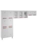 Cozinha Compacta Aço Telasul Mirage New 3vidros 3pçs Branco