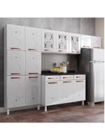 Cozinha Compacta Aço Telasul Mirage New 3vidros 3pçs Branco