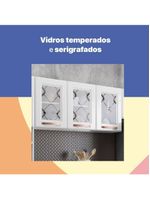 Cozinha Compacta Aço Telasul Mirage New 3vidros 3pçs Branco