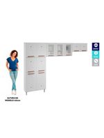 Cozinha Compacta Aço Telasul Mirage New 3vidros 3pçs Branco