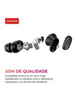 Fone de Ouvido Earbud Aiwa Bt Ipx5 Anc Bivolt