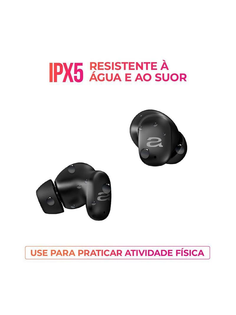 Fone de Ouvido Earbud Aiwa Bt Ipx5 Anc Bivolt