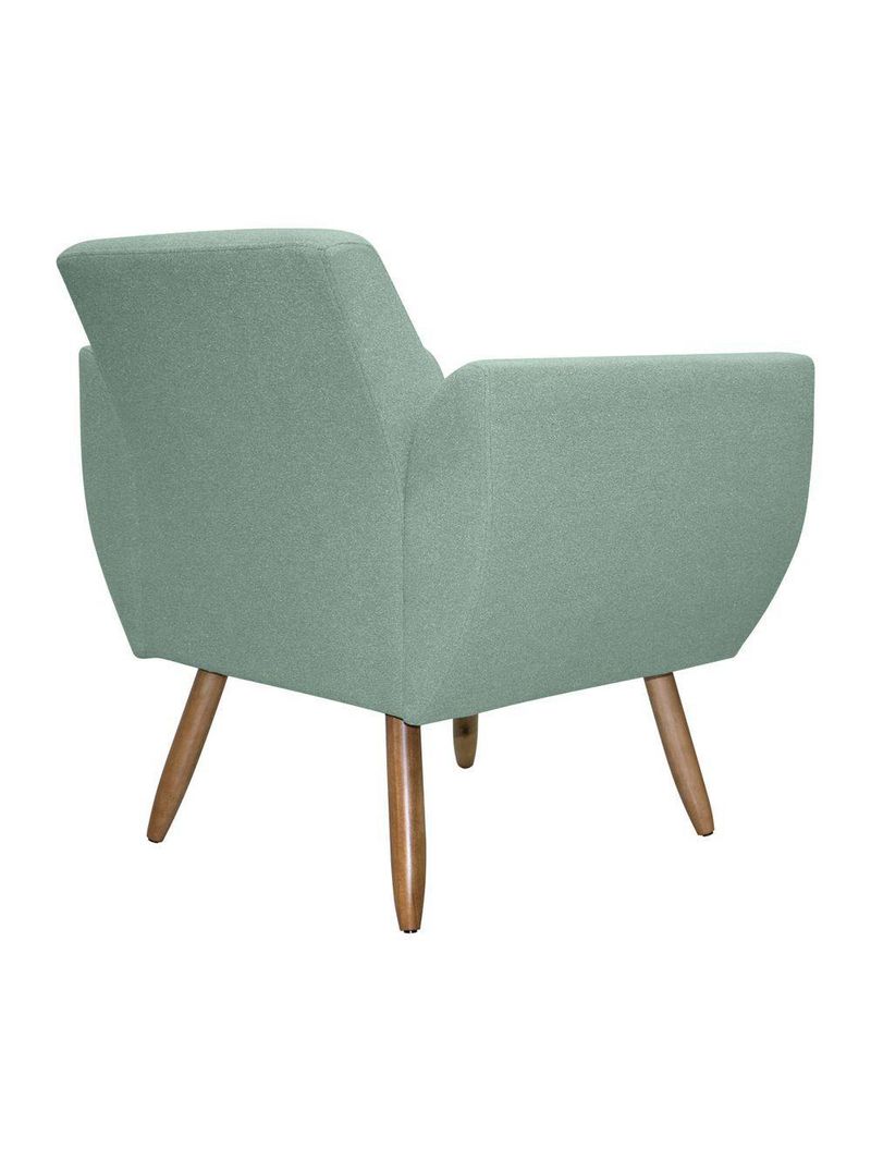Poltrona Jolly Decorativa Em Tecido Boucle Com 1 Assento Verde