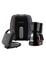 Kit Super Cook Cadence – Fritadeira 3,8L, Sanduicheira e Cafeteira – 220V