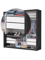 Guarda Roupa Com Espelho 3 Portas 4 Gavetas Carioca Moveis