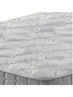 Conjunto Cama Box Solteiro Zidi Alabama 88x188 Mola Ensacada Cinza Solteiro