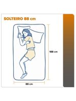 Conjunto Cama Box Solteiro Zidi Alabama 88x188 Mola Ensacada Cinza Solteiro