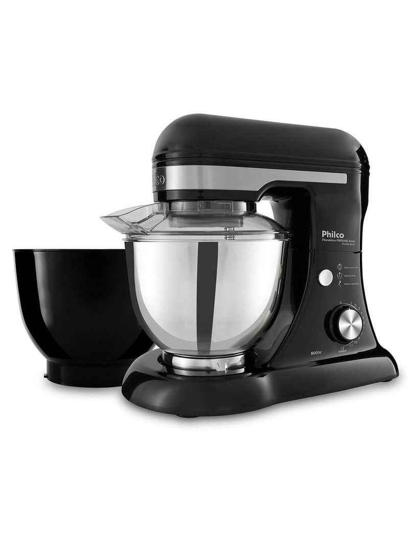 Batedeira Planetária Philco PBP600P Turbo Inox Double Bowl 600W 110V