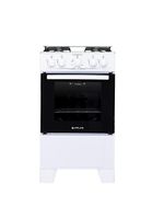 Fogão Atlas 4 Bocas Mesa De Inox Coliseum Plus Branco