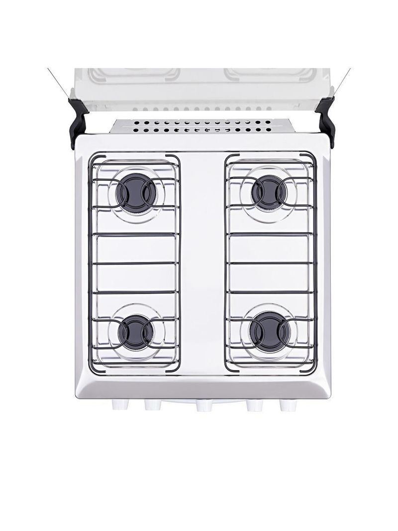 Fogão Atlas 4 Bocas Mesa De Inox Coliseum Plus Branco