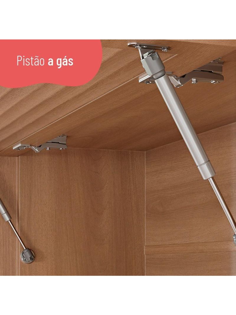 Cozinha Completa Thela Bárbara 5 Peças Com Balcão Freijó/branco