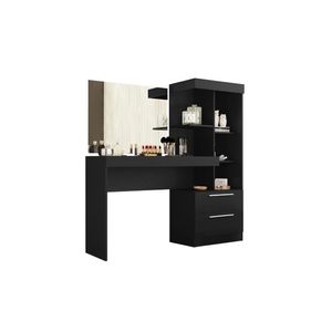 Penteadeira Com Espelho Preto Tx Notável Móveis Preto Tx