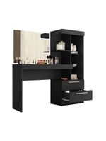 Penteadeira Com Espelho Preto Tx Notável Móveis Preto Tx