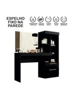 Penteadeira Com Espelho Preto Tx Notável Móveis Preto Tx