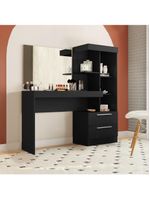 Penteadeira Com Espelho Preto Tx Notável Móveis Preto Tx