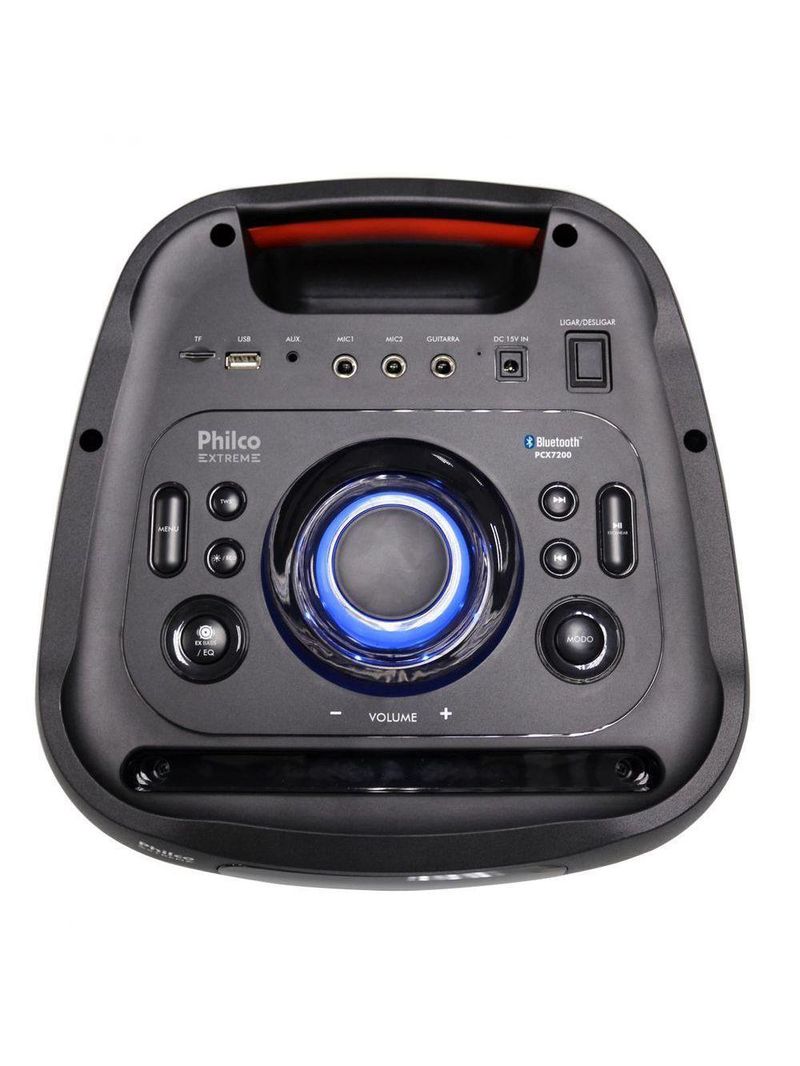 Caixa de Som Amplificada Philco PCX7200 – 1350W | Connection | Preta | Bivolt