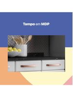 Cozinha De Aço Completa Telasul Mirage Com Balcão Branco
