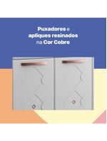 Cozinha De Aço Completa Telasul Mirage Com Balcão Branco