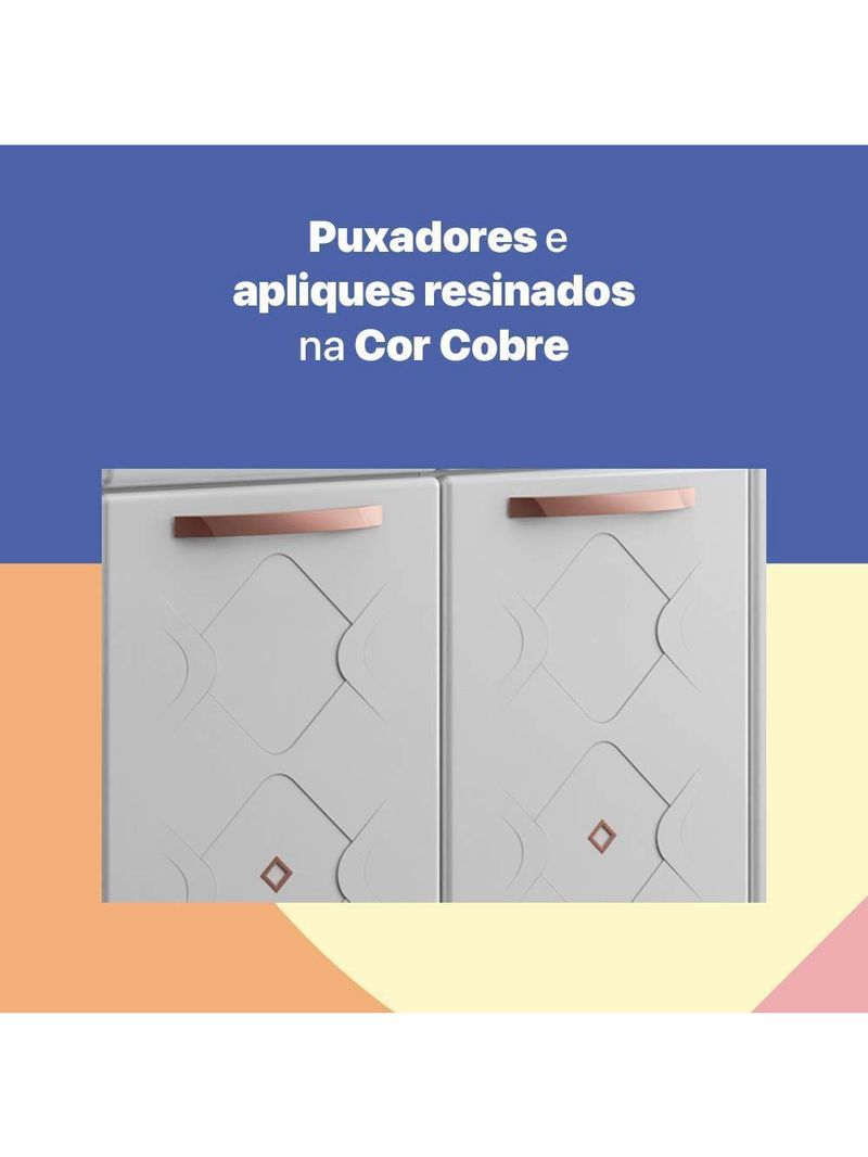 Cozinha De Aço Completa Telasul Mirage Com Balcão Branco