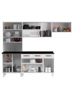 Cozinha De Aço Completa Telasul Mirage Com Balcão Branco