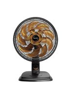 Ventilador De Mesa Mallory Egeo 40cm Preto E Dourado - 127v