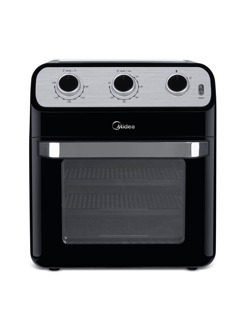 Fritadeira Elétrica Air Fryer Midea Ovenfryer 12L Preto 127V