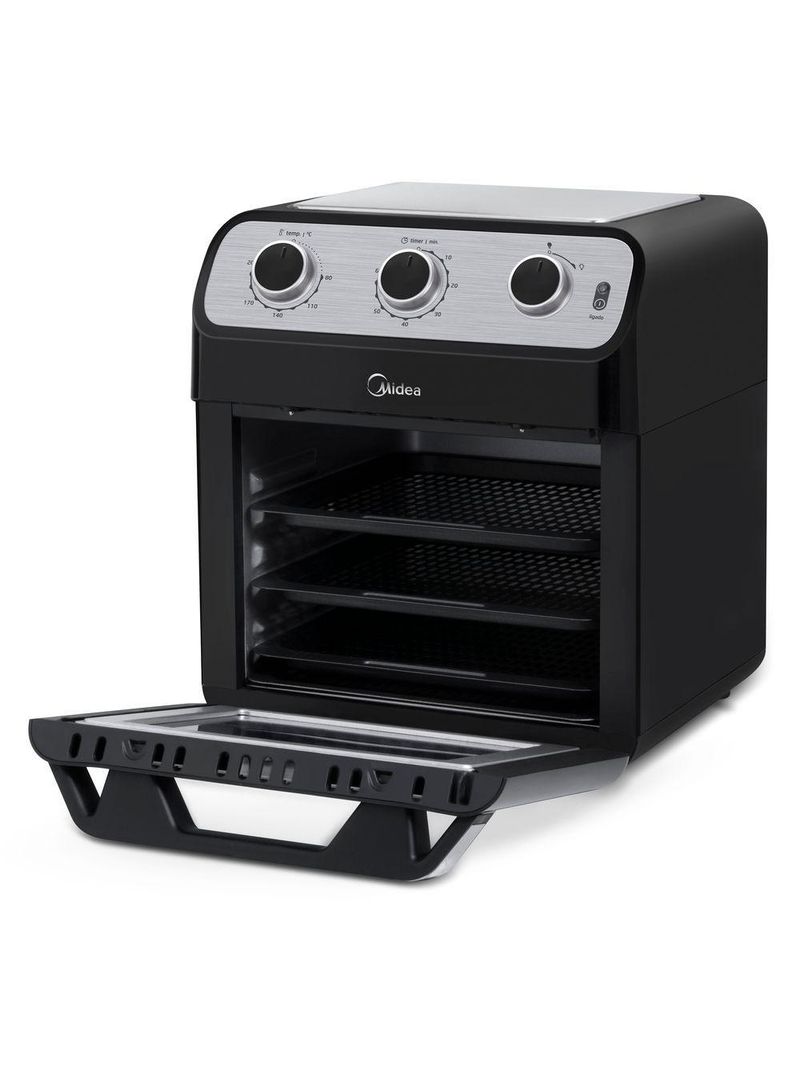 Fritadeira Elétrica Air Fryer Midea Ovenfryer 12L Preto 127V